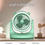 Ventilador silencioso con luz LED con batería recargable - 25.7*13*27cm - Imagen 6