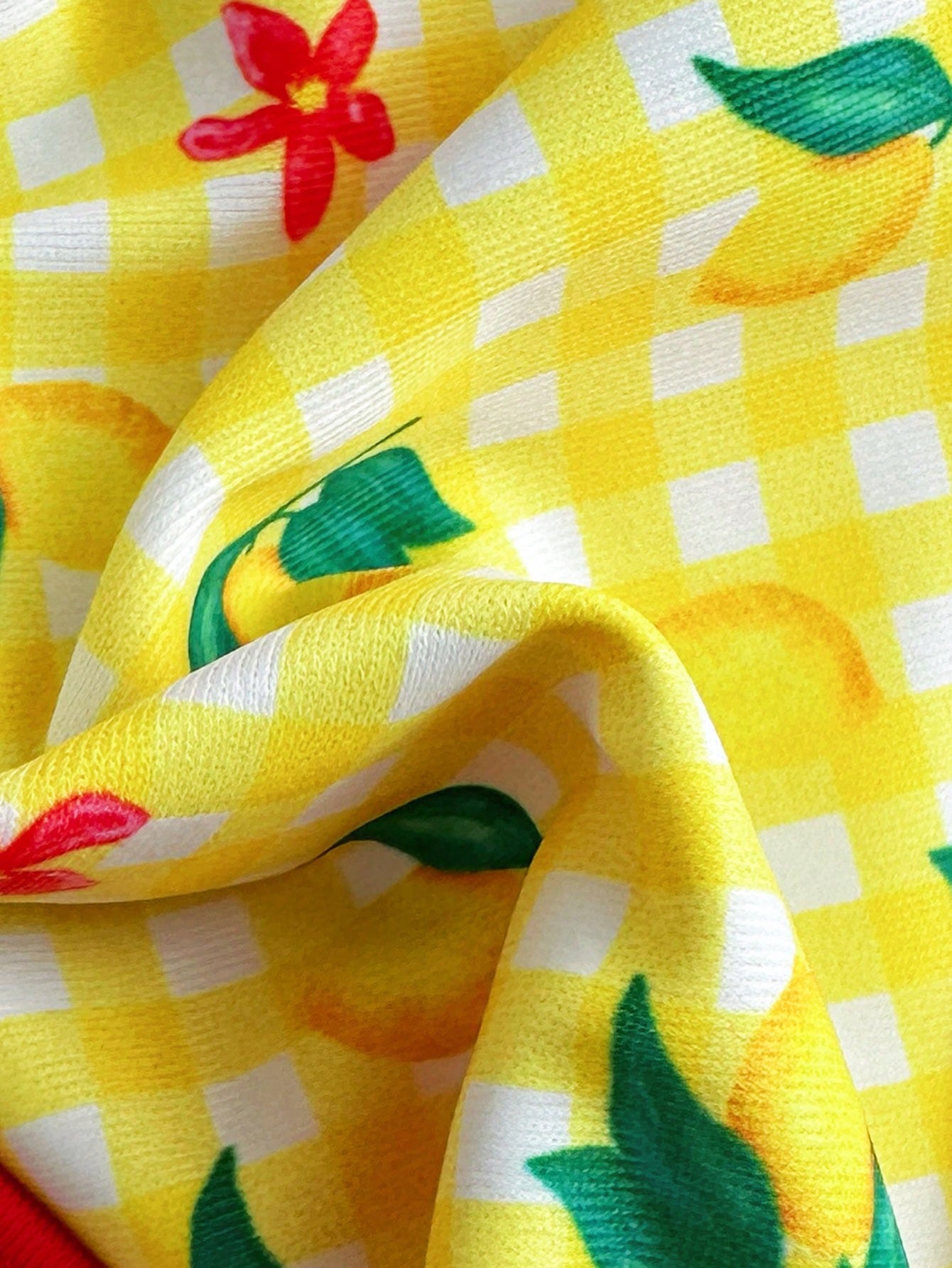 Swim Conjunto de bikini de tiras de espagueti con corte alto y estampado aleatorio para - Imagen 5