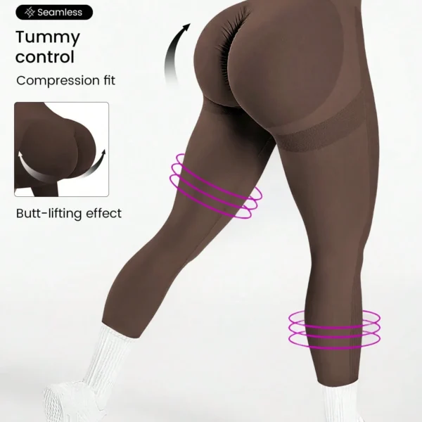 Seamluxe Sport Leggings de deporte sin costuras, con alta elasticidad y control de abdomen