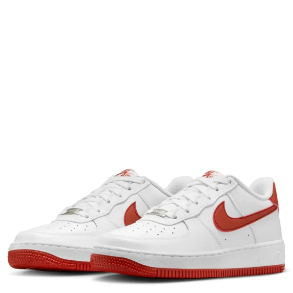 Zapatillas Nike Air Force 1 blancas con detalles en rojo