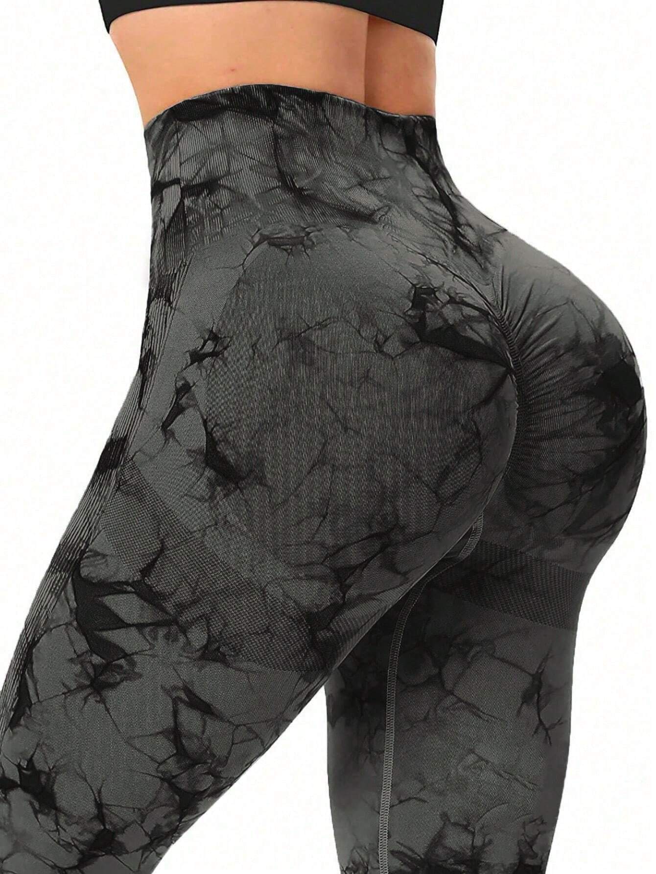 Yoga Basic Leggings de yoga moldeadores sin costuras de cintura alta para mujer (2pcs) - Imagen 4