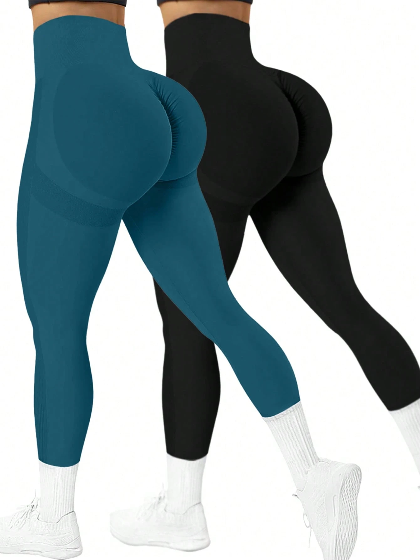 Yoga Basic Mallas deportivas minimalistas y de moda, con alta elasticidad y sin costuras, para uso diario - Imagen 1