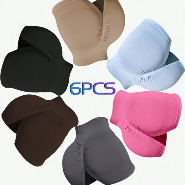 Seamluxe Sport Pantalones cortos deportivos sin costuras de alta elasticidad con efecto de elevación del trasero, pantalones cortos transpirables, pantalones cortos de gimnasio, shorts de ciclista para mujer