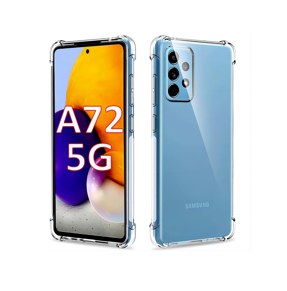 Cover Transparente Samsung Galaxy A72 5G | Funda Antigolpes Silicona TPU - Imagen 1