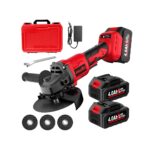 Amoladora Angular Inalámbrica FULLYEA 4-1/2” con 2 Baterías 4.0Ah – Motor sin Escobillas 12,000RPM