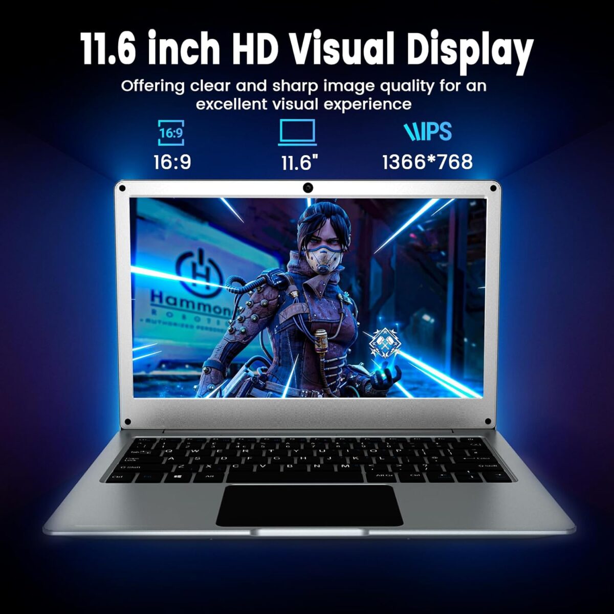 Laptop Azeyou 11.6" HD - Intel N4020, 4GB RAM, 128GB SSD - Imagen 2