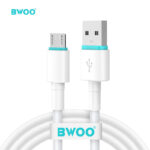 BWOO - Cable Micro‑USB X175 de 3 A, TPE Trenzado, 1 m