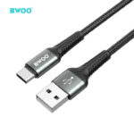 BWOO - Cable USB-C BO‑X288 de Aleación de Aluminio y Nylon Trenzado
