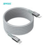 BWOO - Cable USB‑C a USB‑C BO‑X311C‑C 65W PD2.0 de Aleación de Aluminio y Nylon