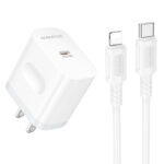 BOROFONE BA99 – Cargador Rápido PD 20W con Cable USB-C a Lightning