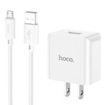 Hoco – Set de Cargador C106 con Puerto Único (Micro USB)