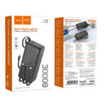 Hoco – Power Bank J146B Night Tide 30000mAh 🔋 con 4 Cables Integrados - Imagen 6