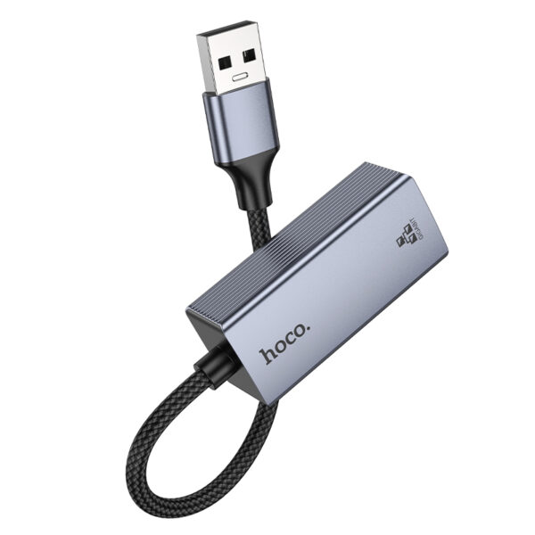 Hoco - Adaptador  UA37 USB a Ethernet RJ45 – Velocidad 1000 Mbps