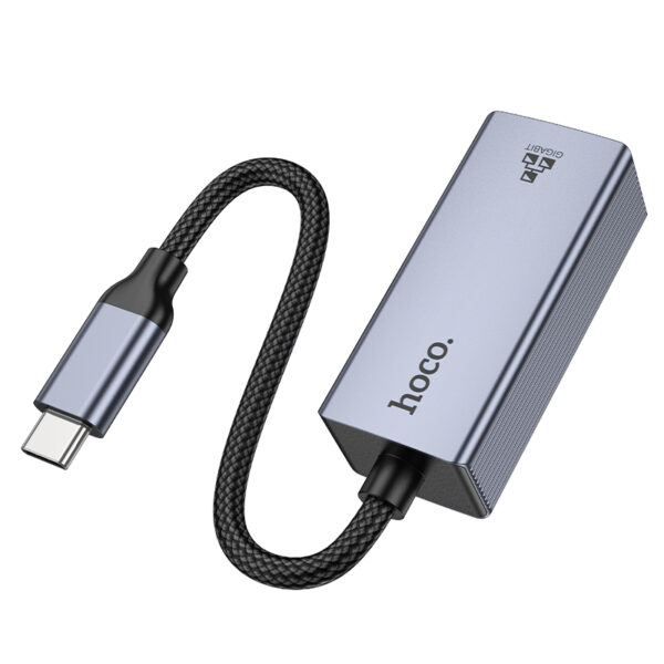 Hoco - Adaptador UA37 Ethernet Type-C a RJ45 – 1000 Mbps