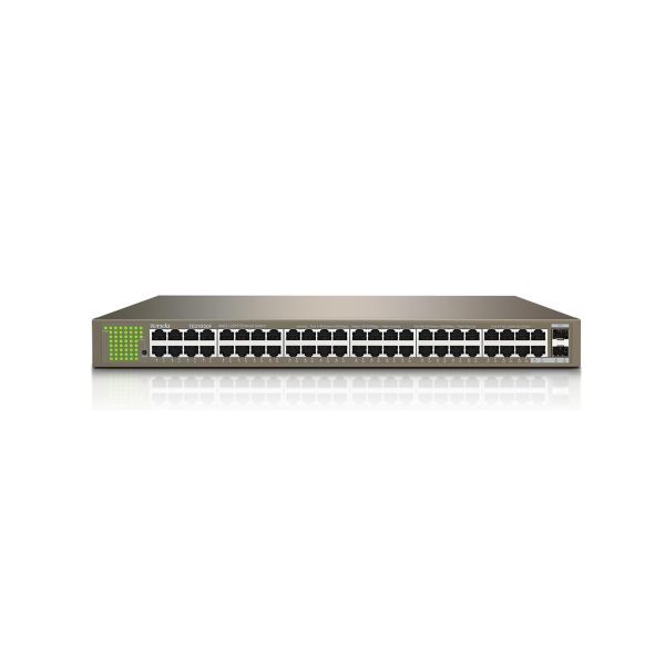 Conmutador Tenda TEG1050F – Switch Gigabit 48 Puertos + 2 SFP