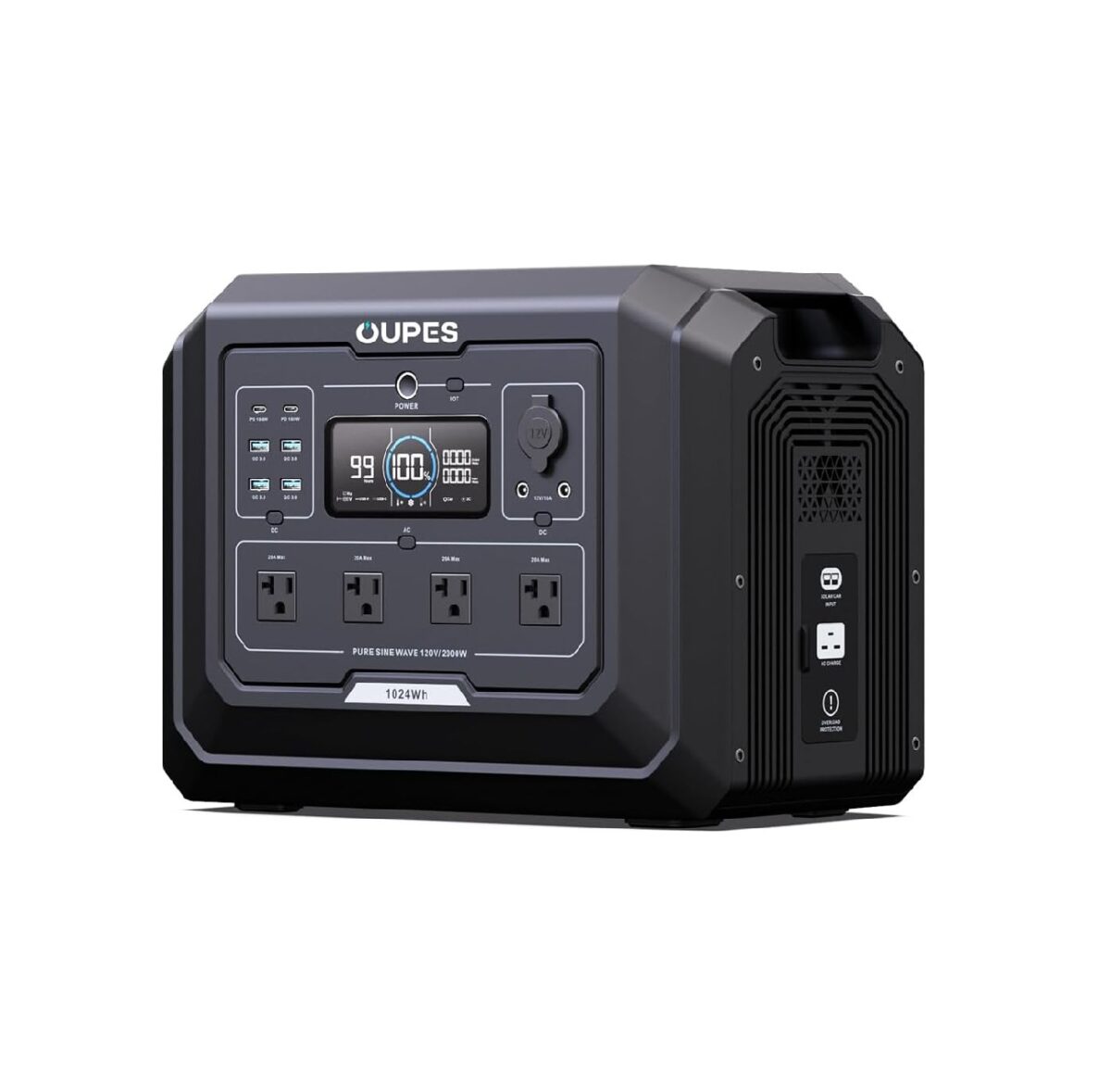 OUPES Mega 1 – Estación de Energía Portátil 2000 W / 1024 Wh