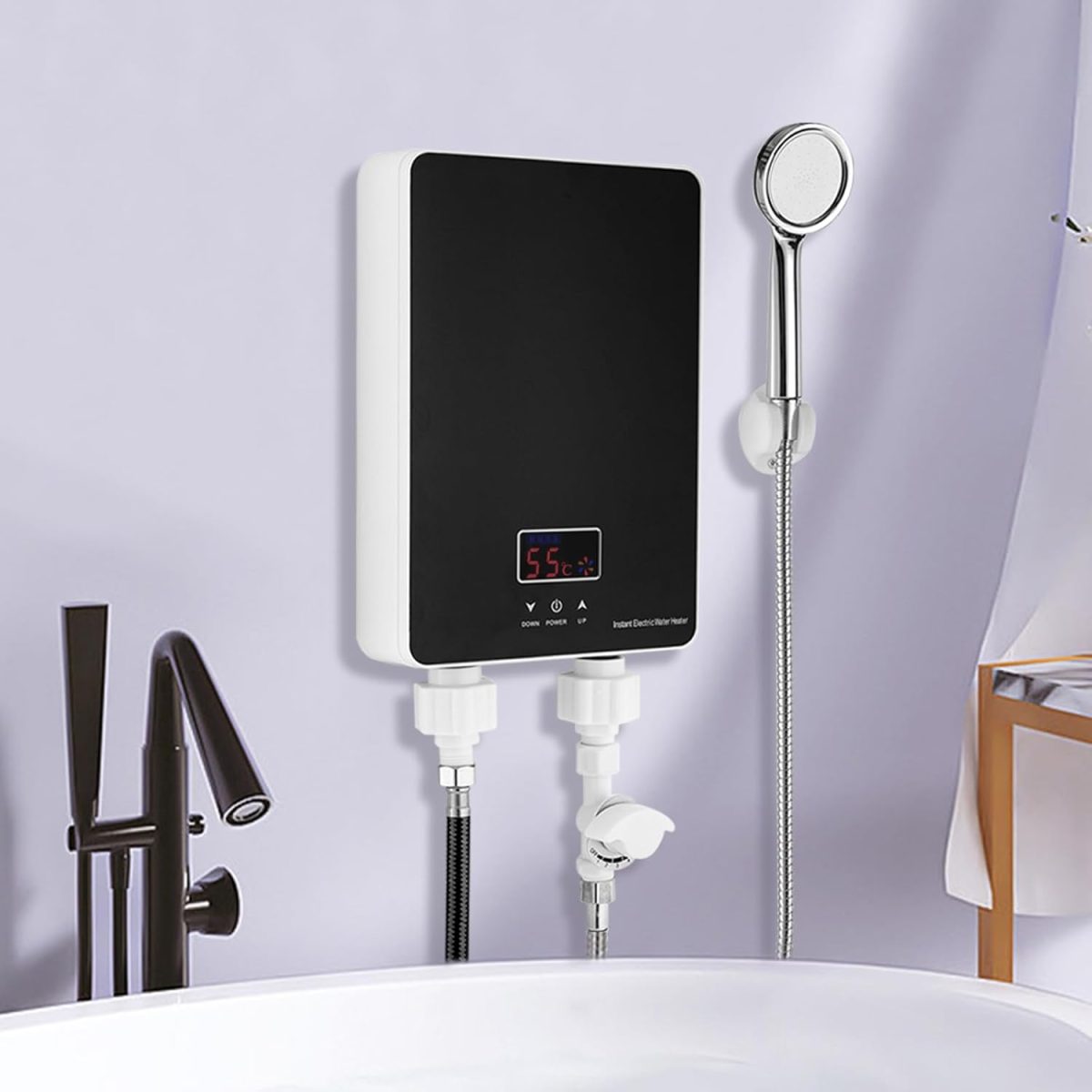 Calentador de Agua Eléctrico sin Tanque 6000W con Ducha - Imagen 5