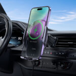 Hoco – Soporte de Auto Inalámbrico CA202 Plus 🚗 con Sensor Infrarrojo y Carga Rápida - Imagen 6