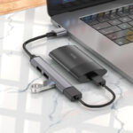 Hoco – Adaptador HB26 4 en 1 🔌 USB a USB3.0 + USB2.0 x3 - Imagen 4