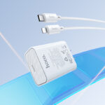 Hoco – Set de Cargador Rápido C143 ⚡ PD 20W con Puerto USB-C + Cable C a iPhone - Imagen 6