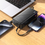Hoco – Power Bank J146B Night Tide 30000mAh 🔋 con 4 Cables Integrados - Imagen 5