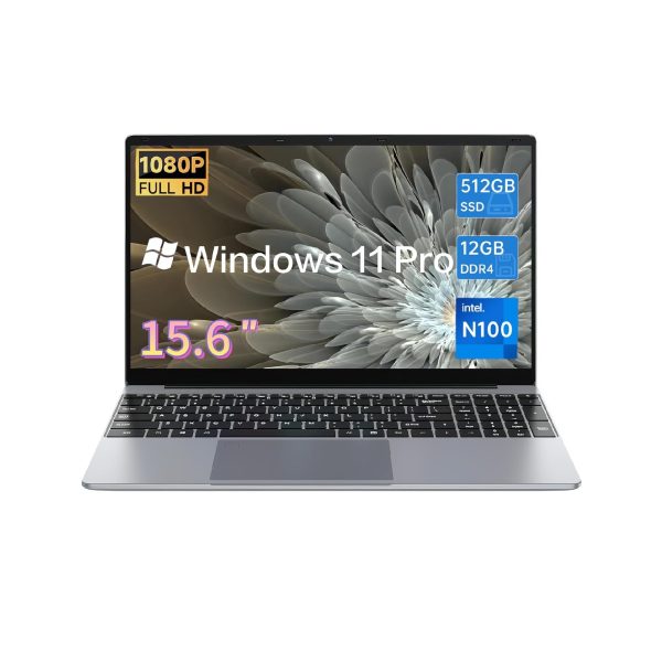 Laptop Gezoon 15.6” FHD 2K – Intel N100, 12GB RAM, 512GB SSD, Ultraliviana