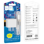Hoco – Set de Cargador CS11 Ocean ⚡ USB-A 5V/2.1A + Cable Micro USB - Imagen 4