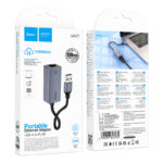 Hoco - Adaptador  UA37 USB a Ethernet RJ45 – Velocidad 1000 Mbps - Imagen 8