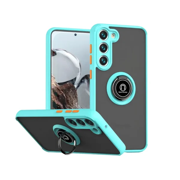 Cover Anillo 360 Azul y Naranja para Samsung Galaxy A54 5G | Funda de Polycarbonate