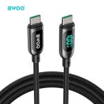 BWOO Cable USB‑C 100W X275C‑C Zinc Alloy 5A Nylon Trenzado