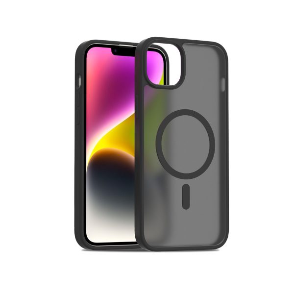 Cover Negro Mate MagSafe para iPhone 12 Pro Max | Acrílico Anticaídas Funda Antigolpes