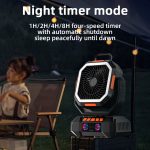 40.000 mAh Ventilador Recargable de doble motor (128 horas de batería) - Imagen 3