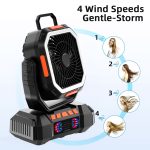 40.000 mAh Ventilador Recargable de doble motor (128 horas de batería) - Imagen 2