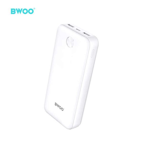 BWOO Power Bank 20000mAh BO‑P32 con Doble USB + Type‑C 15W de Carga Rápida