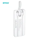 BWOO Power Bank 10000mAh BO‑P48 18W con Cables Integrados, Display LED - Imagen 3