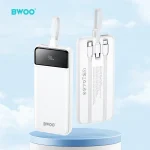 BWOO Power Bank 10000mAh BO‑P48 18W con Cables Integrados, Display LED - Imagen 4