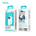 BWOO Power Bank 10000mAh BO‑P48 18W con Cables Integrados, Display LED - Imagen 6