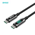 BWOO Cable USB‑C 100W X275C‑C Zinc Alloy 5A Nylon Trenzado - Imagen 2