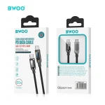 BWOO Cable USB‑C 100W X275C‑C Zinc Alloy 5A Nylon Trenzado - Imagen 5