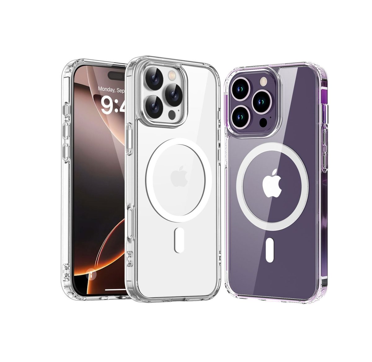 Cover Transparente MagSafe para iPhone 12/12 Pro | Acrílico Anticaídas Funda Antigolpes - Imagen 1