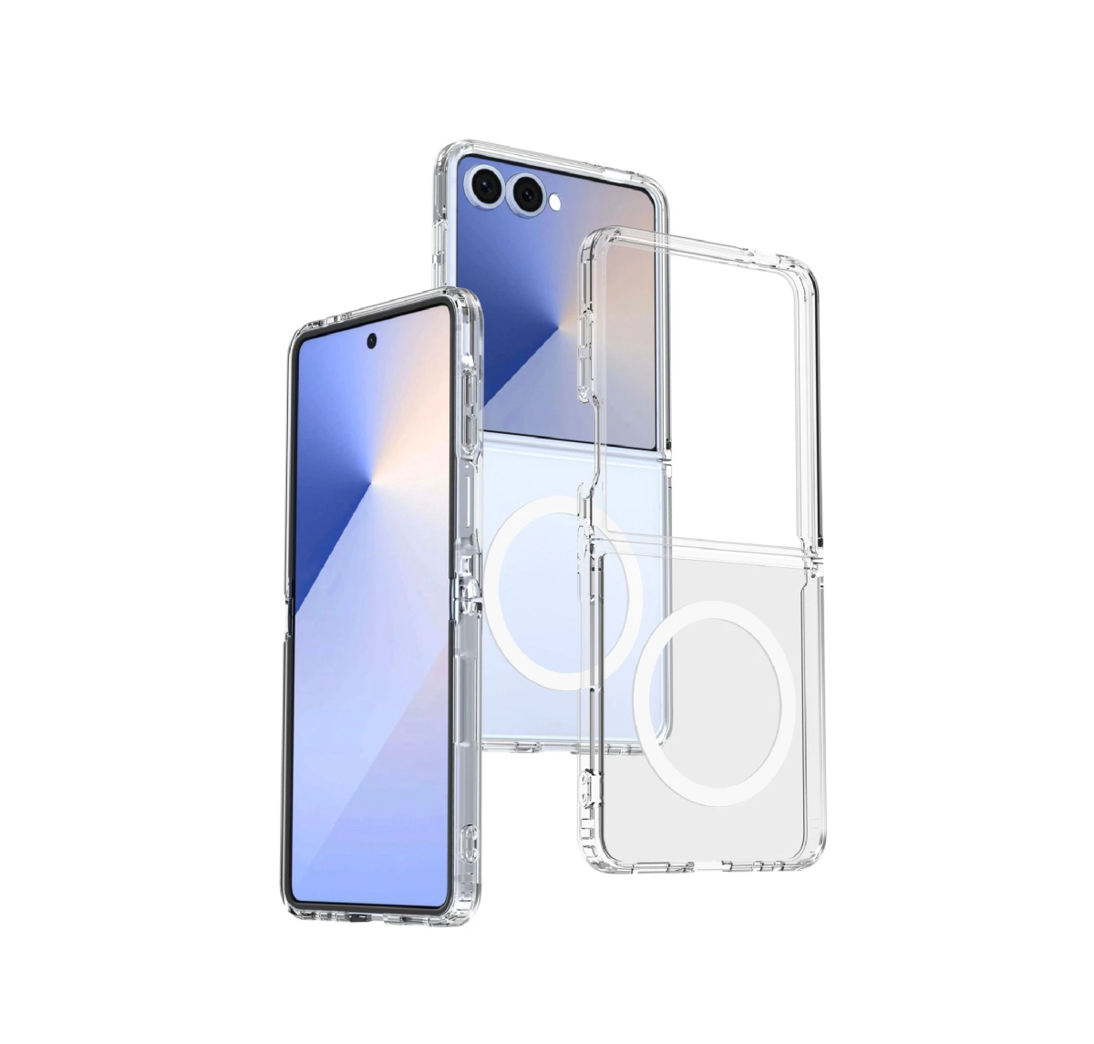 Cover Transparente MagSafe para Samsung Galaxy Z Flip5 5G | Acrílico Anticaídas Funda Antigolpes - Imagen 1
