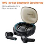 Toocki - Auriculares Inalámbricos TWS Bluetooth 5.3 con Pantalla LED, Modo Gaming 35ms