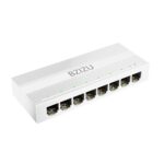 Switch Ethernet Gigabit BZIZU de 8 Puertos – Plug & Play, Compacto y Silencioso