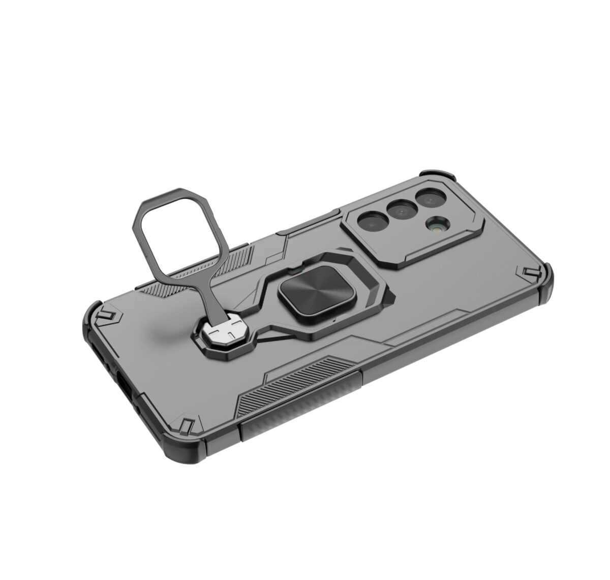 Cover Samsung Galaxy F16 5G – Resistente con Soporte de Anillo Magnético Giratorio TPU + PC a Prueba de Golpes - Image 5