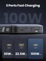 UGREEN - Power Bank 20000mAh 100W con Pantalla LED y Carga Rápida 3-en-1 - Image 4