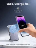 UGREEN - Power Bank Magnético 10000mAh con Soporte Plegable y Carga Inalámbrica 15W - Imagen 2