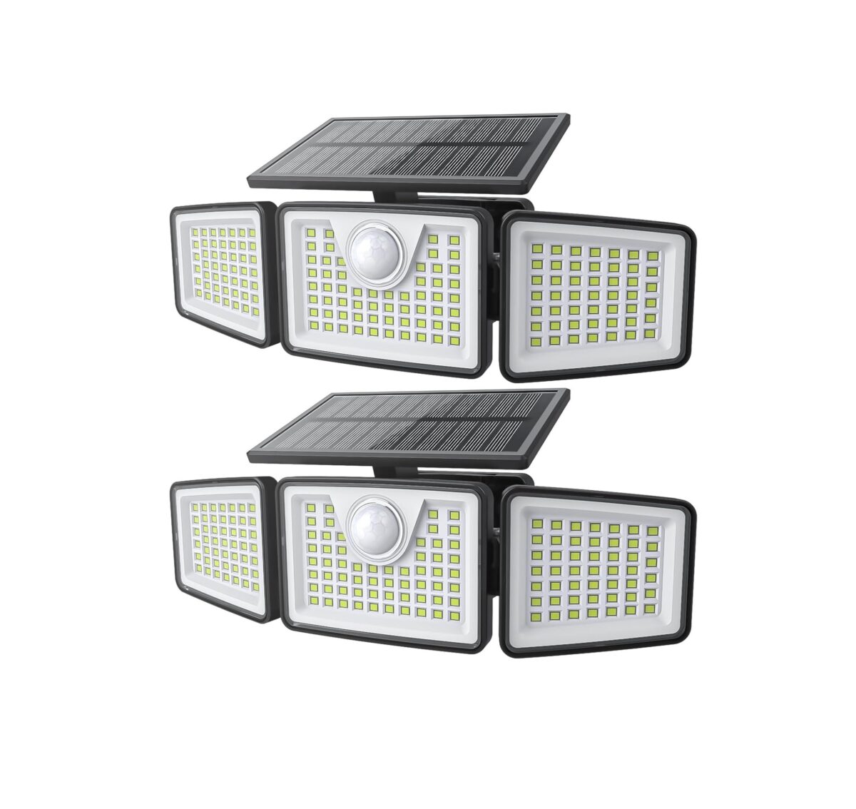 Luces Solares para Exteriores – 2500lm, 3 Cabezales Ajustables - Image 1