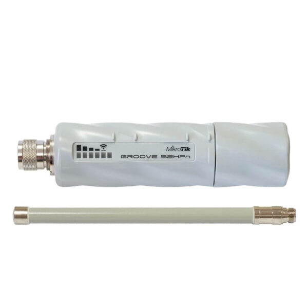 MikroTik RBGrooveA-52HPn 2.4/5GHz Access Point con Antena Omni 6dBi (Versión Internacional)