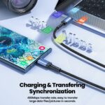 Toocki – Cable USB-C a USB-C de 60W con Transmisión de Datos 1M - Imagen 4