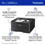 Impresora Brother HL-L2460DW – Láser Monocromática Inalámbrica, Doble Cara Automática - Imagen 3